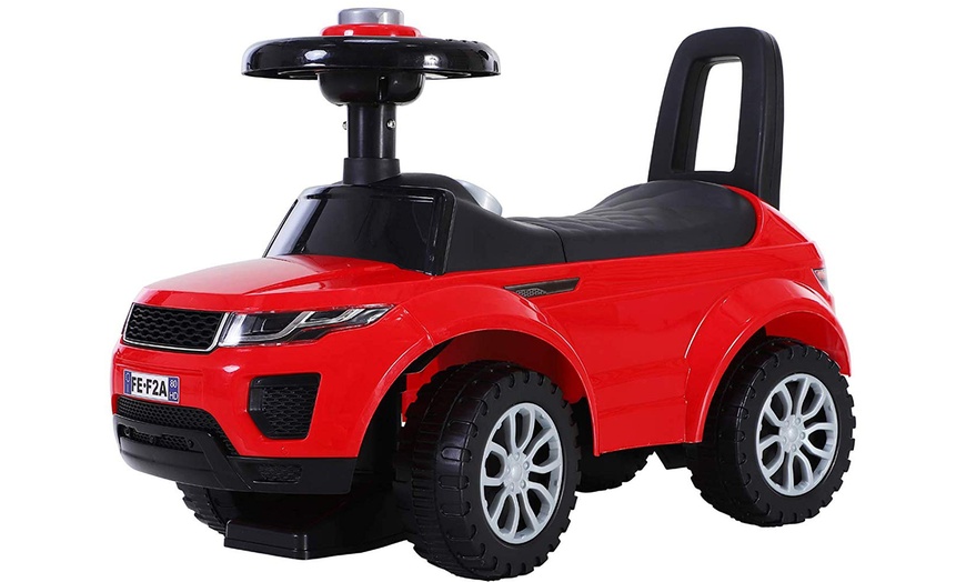 Image 3: HomCom Kids' Ride-On Car Walker