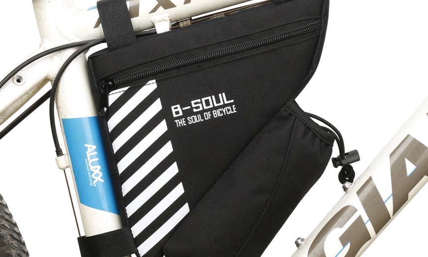 Image 2: Triangle Bicycle Bag