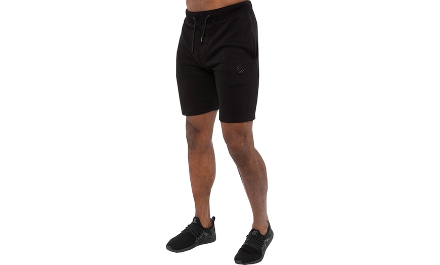 Image 5: Two-Pack Enzo Men's Fleece Shorts 