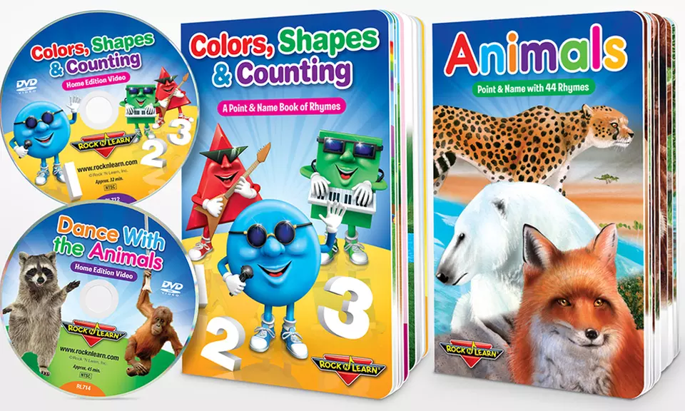 Rock 'N Learn Colors, Counting & More Board Book and DVD Set - Primary Image