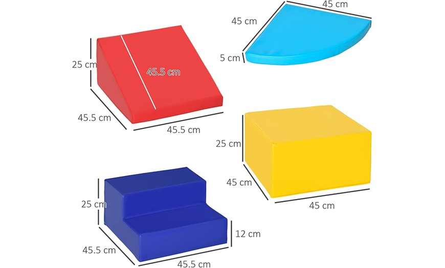 Image 14: HomCom Soft Play Sets for Toddlers