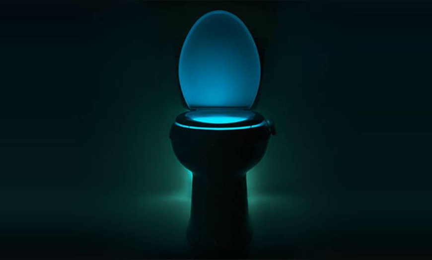 Image 7: One or Two LED Night Toilet Lights with Motion Sensor