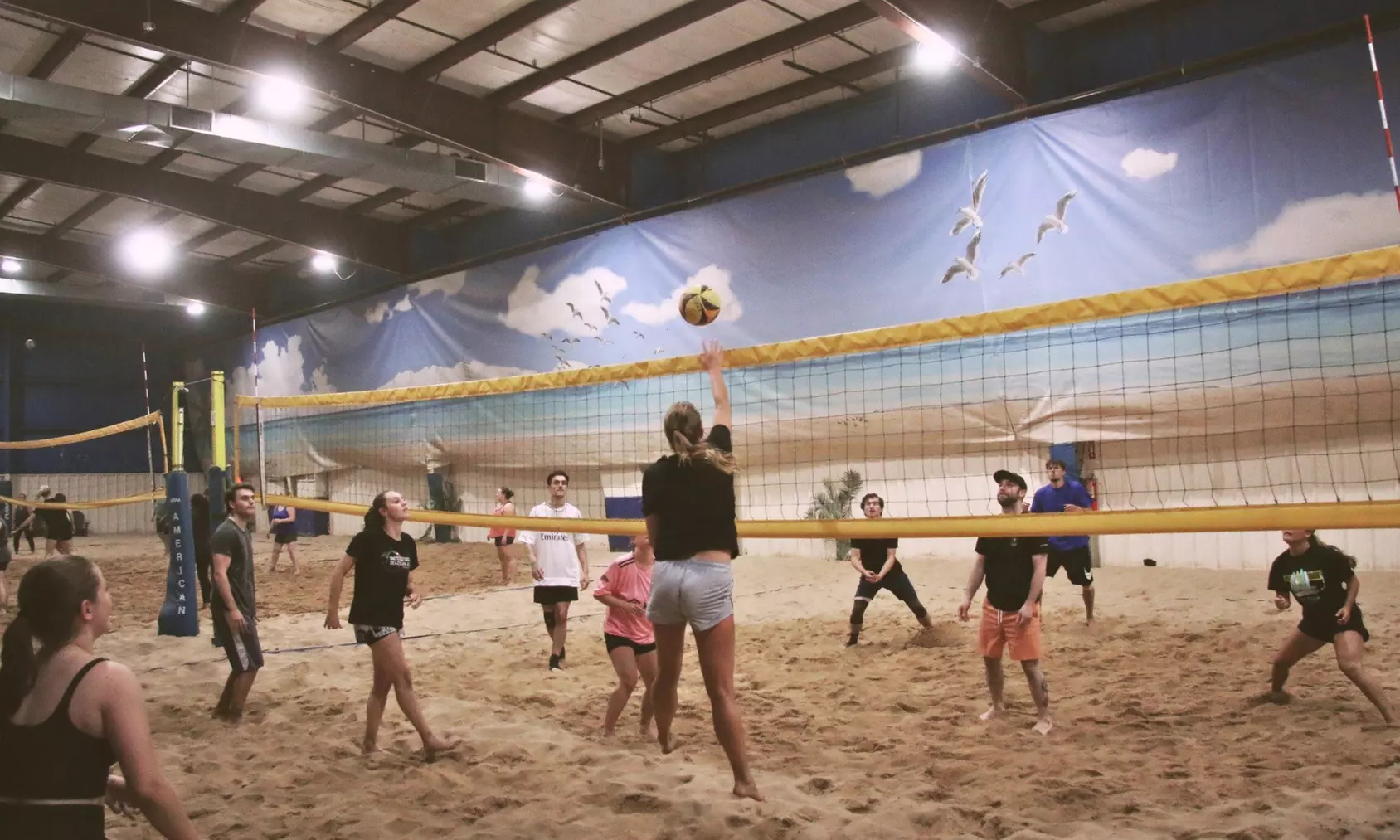 Join Indoor Beach Volleyball Fun: Open Play Packs Available