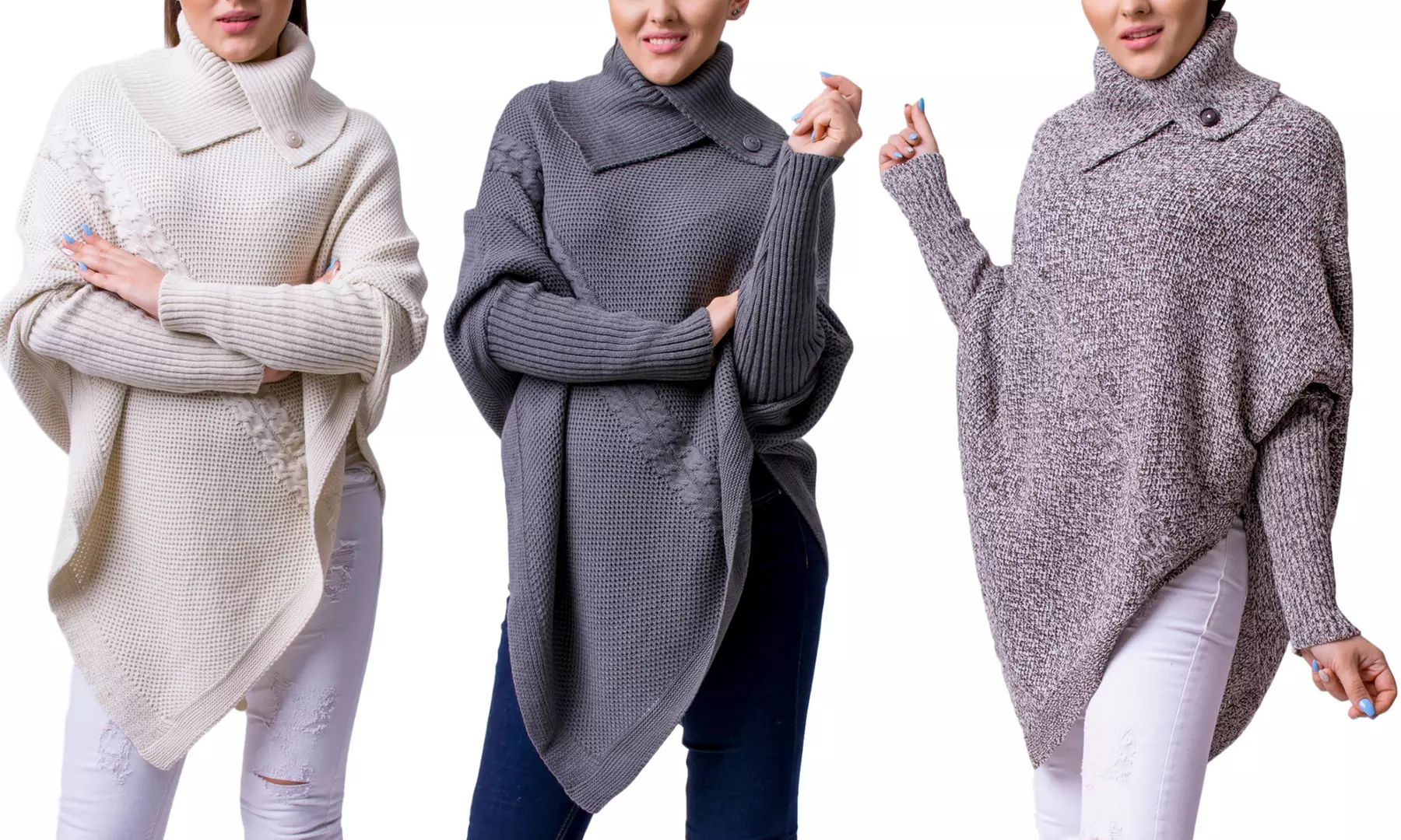 Poncho d'hiver Mira pour femmes, taille unique - Primary Image