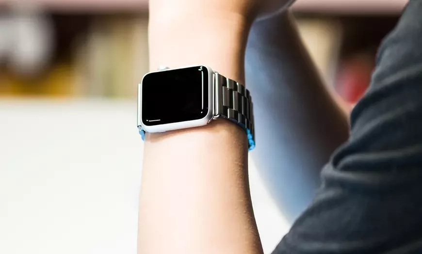 Image 3: Roestvrijstalen armband voor Apple Watch