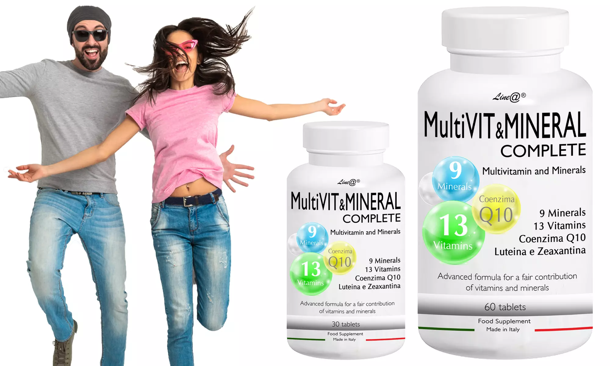 Fino a un anno di integratore MultiVIT&MINERAL Complete Line@ con 13 vitamine e 9 minerali - Primary Image