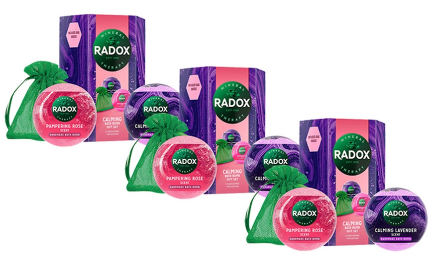 Image 3: Up to Four Radox Calming Bath Bomb Gift Sets