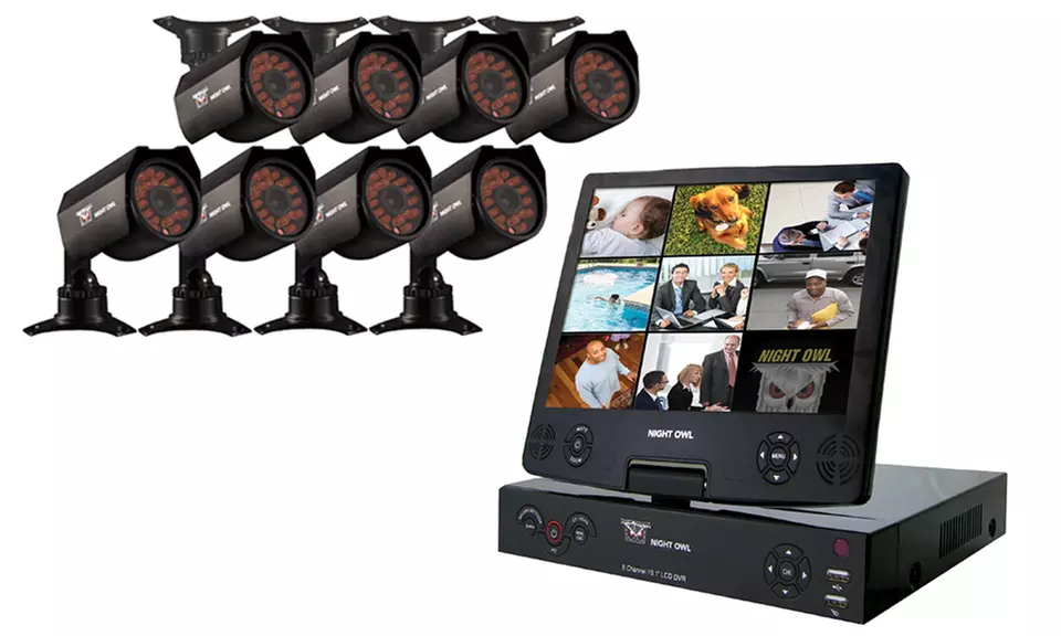 Night Owl 8-Channel Security System with 8 Cameras and 500GB DVR (Refurbished) - Primary Image