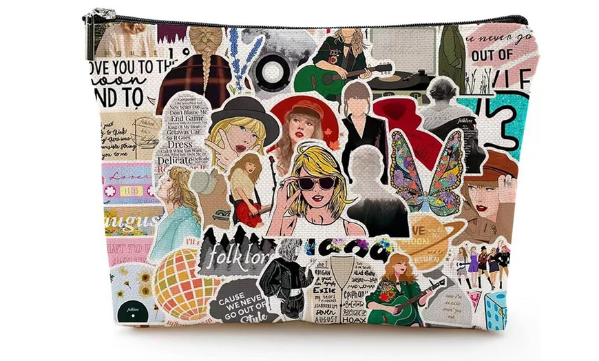 Image 3: Music Lover Makeup Cosmetic Bag