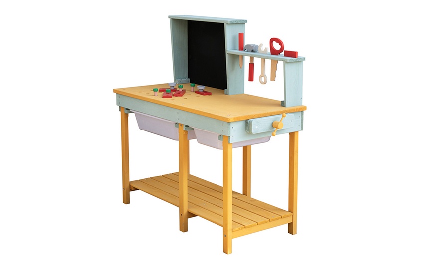 Image 2: Home Deluxe Kinder-Werkbank "TOOL" aus Holz 