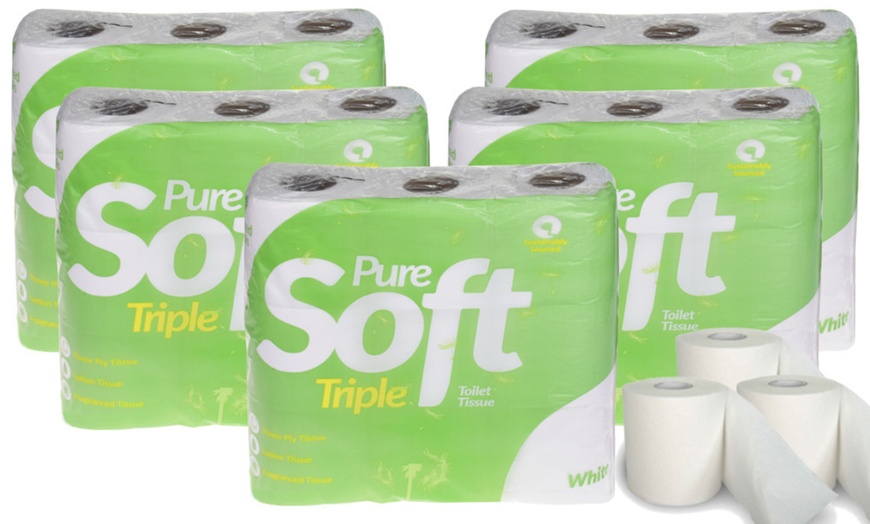 Image 1: 45 Pure Soft 3-Ply Toilet Rolls