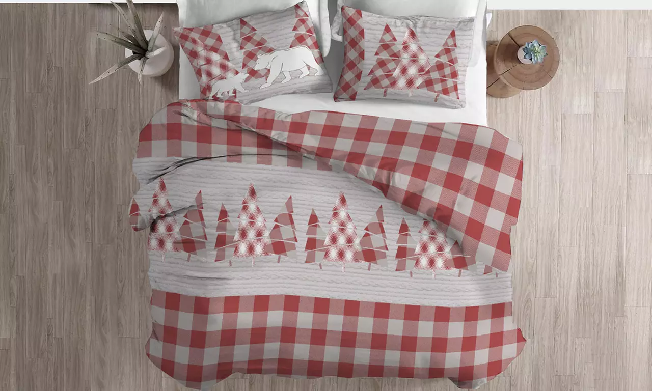 Copripiumino in flanella Fantasie invernali, natalizie, scozzesi