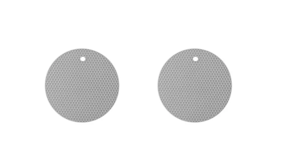 1x oder 2x hitzebeständiger und rutschfester Silikon-Untersetzer