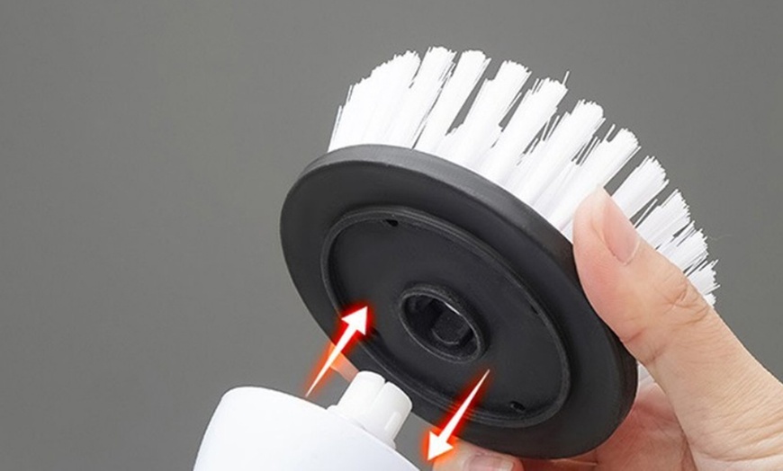 Image 6: Multi-Functional Electric Cleaning Brush with Six Heads