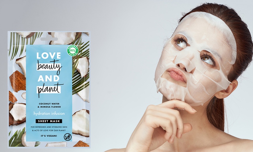 Image 2: Love Beauty and Planet Hydration Infusion Sheet Masks