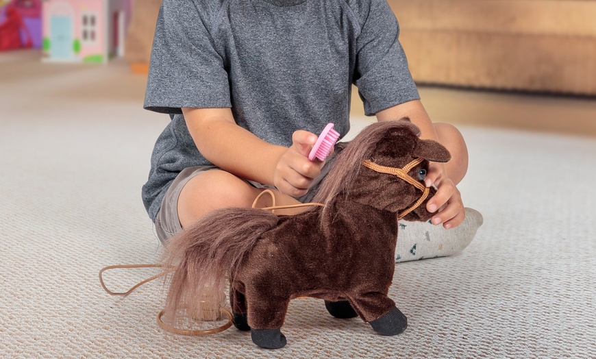 Image 3: Tobar Animigos Trotting Pony with Sound