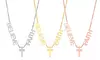 Ladies Stainless Steel Faith, Believe, And Cross Necklace