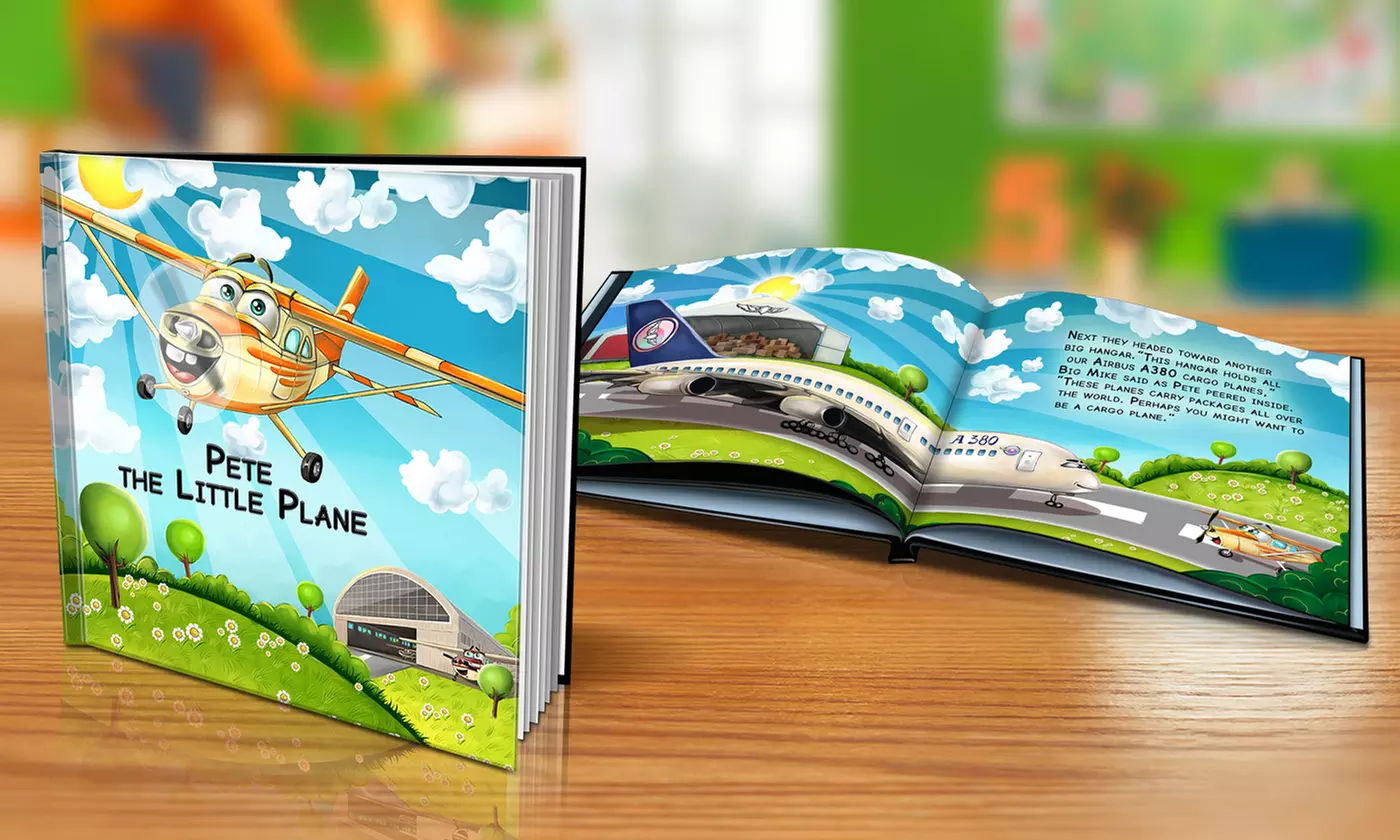 "The Little Plane" Softcover or Hardcover Personalized Kids Book from Dinkleboo (Up to 65% Off)     - Primary Image