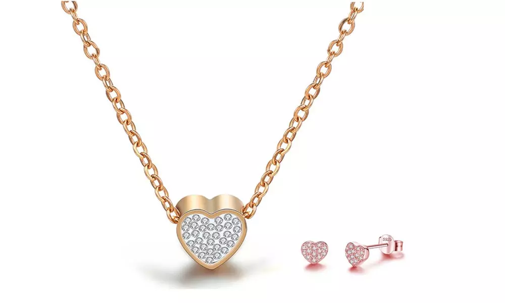 Collier et boucles d'oreilles avec cristaux Swarovski ® d'Eira Wen ®