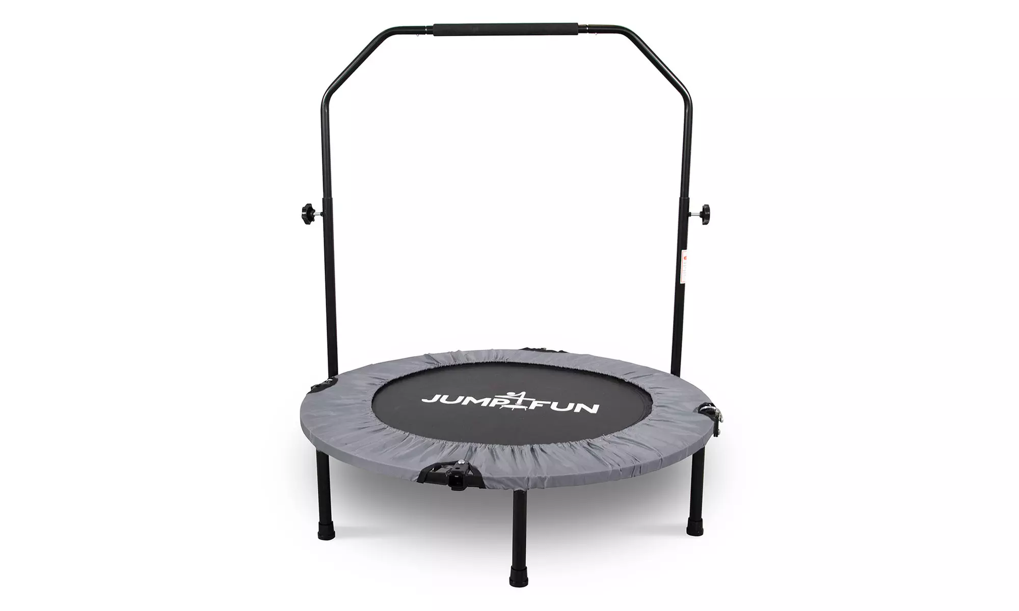 Jump4fun Mini-Fitness-Trampolin mit Doppel-Stange