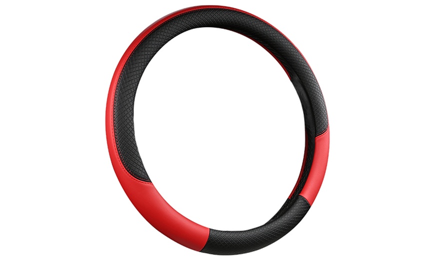 Image 5: Universal Fit Steering Wheel Cover