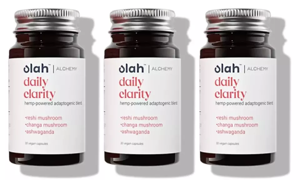 1, 2 of 3 verpakkingen Ohla CBD daily clarity capsules om mentale helderheid, concentratie en geheugen te bevorderen - Second Medium