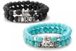 1 ou 2 double bracelets Chakra Energy Yoga pour homme - Image 3