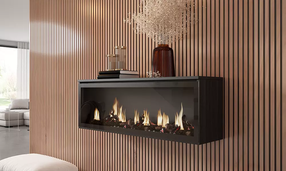 Cheminée électrique à LED avec effet de feu 3D réaliste