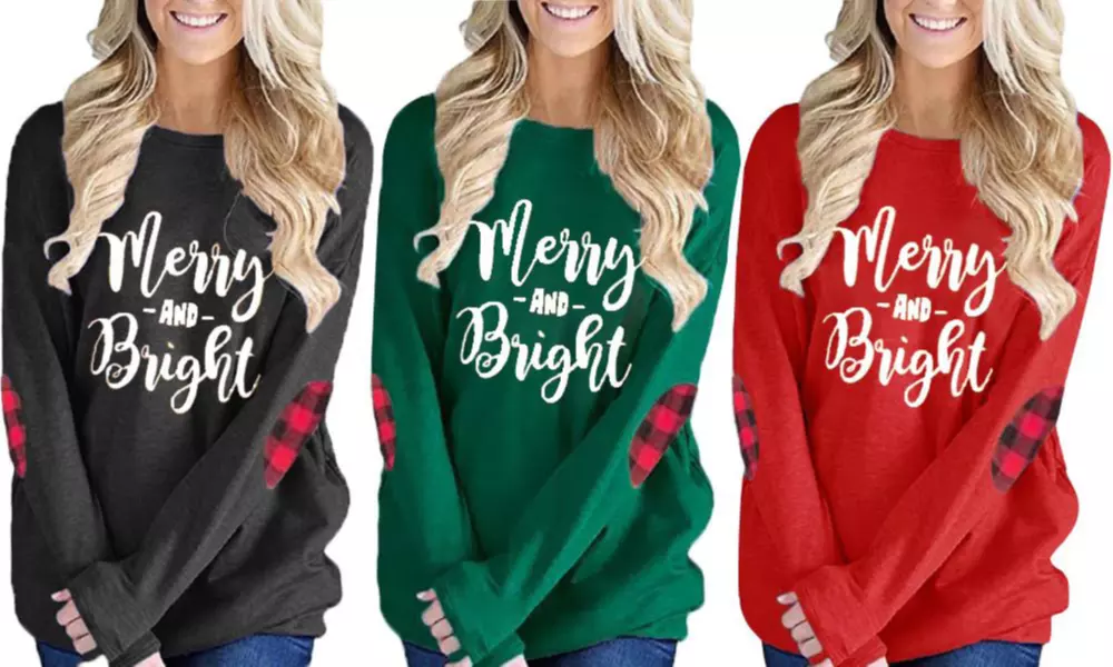 Leo Rosi Women's Christmas Top. Plus Sizes Available - Primary Image