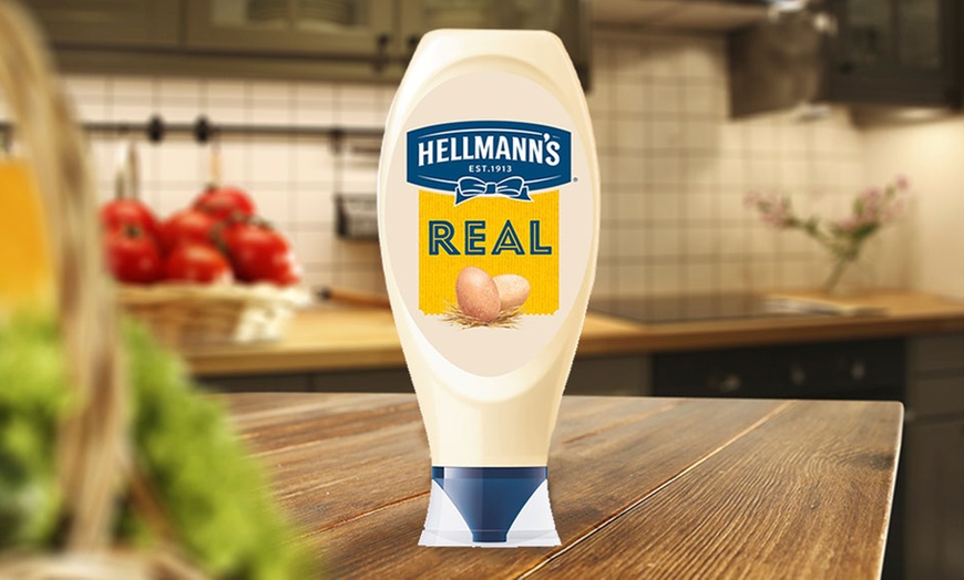 Image 7: Hellmann's Real Squeezy Mayonnaise 750ml Three-Pack