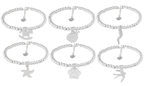 Bracciale in acciaio Nice Charm realizzato con cristalli Swarovski®, disponibile in vari modelli