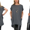 Image 3: Want Clothing Oversized Sleeveless Hi-lo Back Baggy T-Shirt Dress