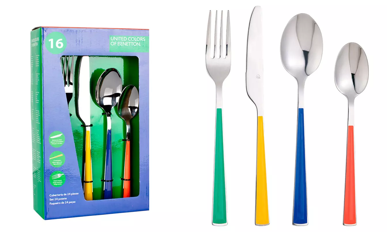 Juego de 16 o 24 cubiertos Benetton - Second Medium