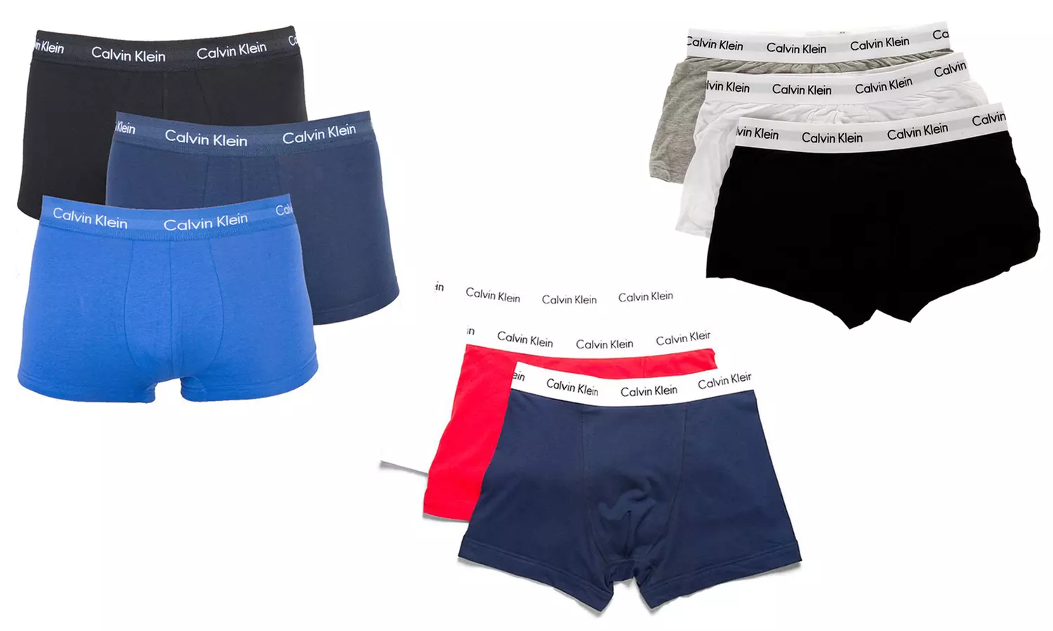 Three-Pack of Calvin Klein Low-Rise Boxers - Primary Image