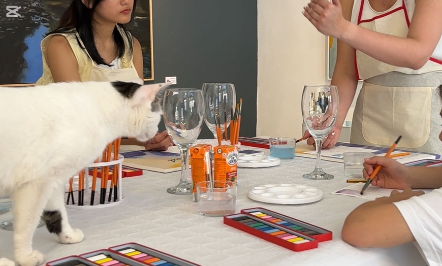 Image 5: Taller de acuarelas con vino ilimitado y material para 1 a 4 personas