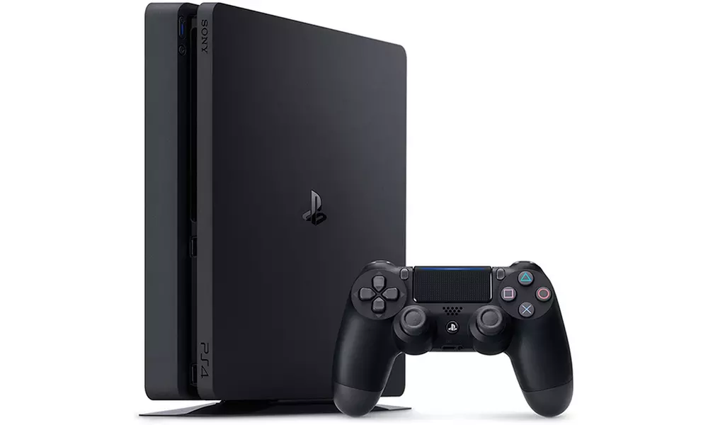 Sony PlayStation 4 Slim 1TB Game Console with DualShock 4 Controller - Primary Image