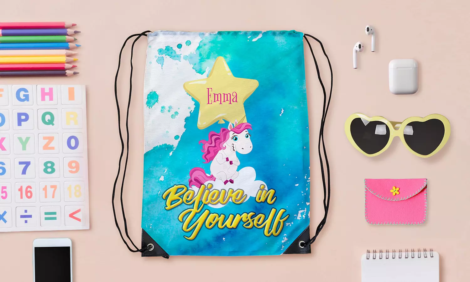 Foto-Kordelzug-Tasche