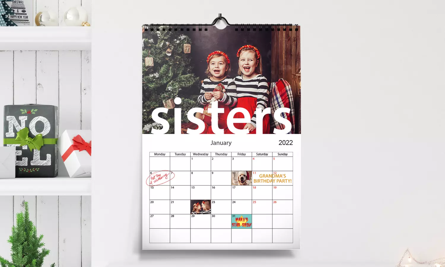 Up to Five Personalised A3 Photo Calendars from Printerpix - Primary Image