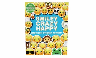 Smiley Crazy Happy Emoticon Sticker Activity Book