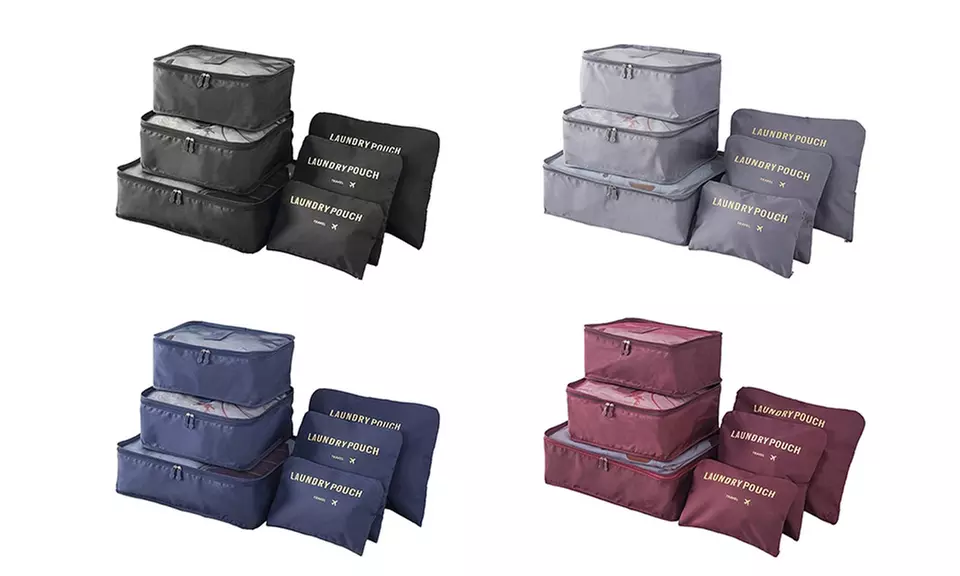 1x oder 2x 6-teiliges Koffer-Organizer-Set