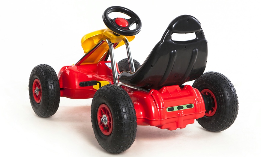 Image 5: Kids' Manual Go Kart with Lights