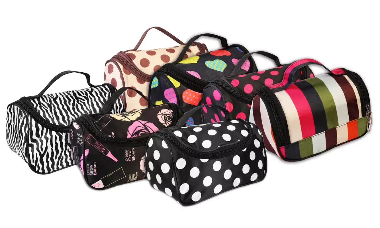 iMounTEK Mini Travel Makeup Organizer Bag with Mirror - Primary Image