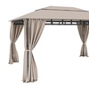 Image 3: Gazebo da giardino con tende laterali