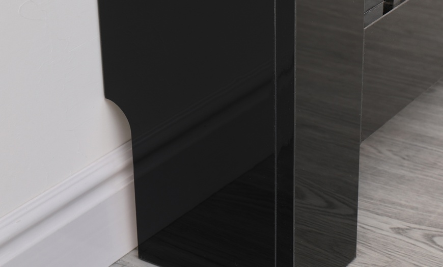 Image 9: High Gloss Black Radiator Cover