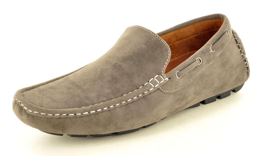 Image 56: Men's Faux Suede Casual Loafers