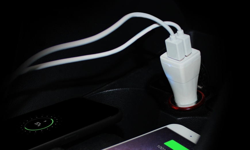 Image 1: Dual Car Charger