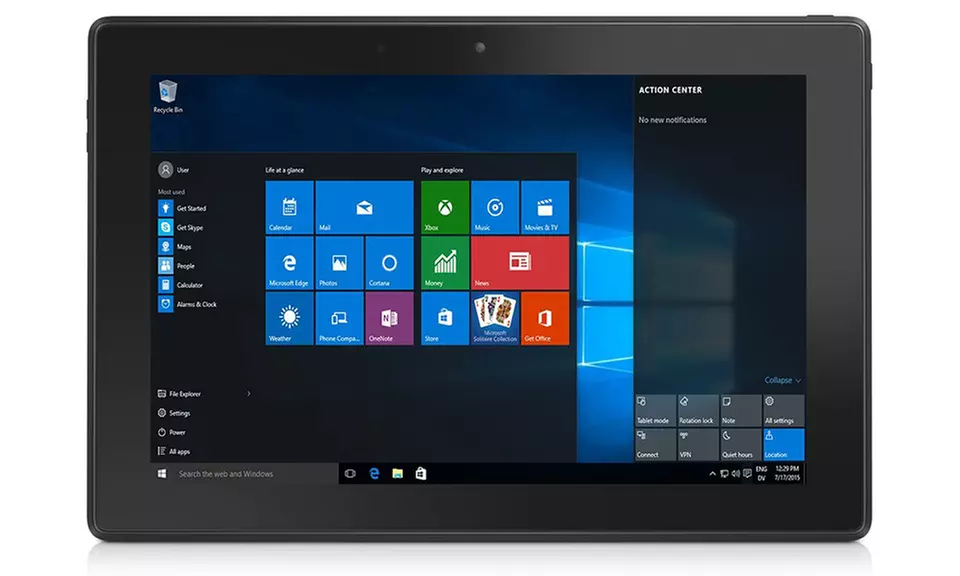 Dell Venue 10 Pro 32GB 10.1" Tablet with Windows 10 Home (Manufacturer Refurbished) - Primary Image