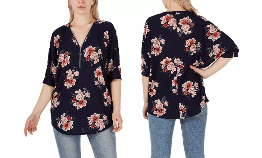 Image 2: Bloementop voor dames