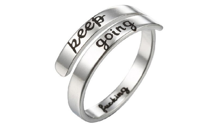 Image 4: One or Three Inspirational Motivational Rings