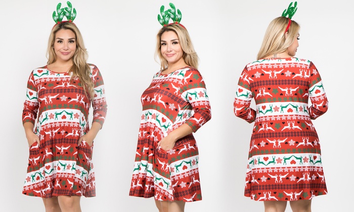 groupon christmas dress